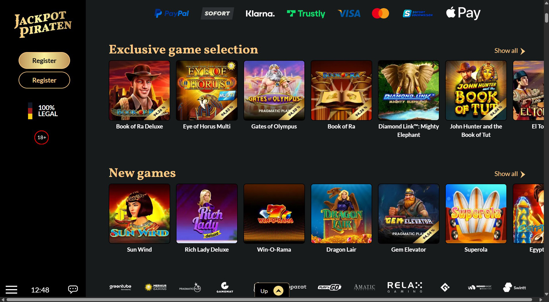 3. JackpotPiraten- Starker OVO Casino-Wert