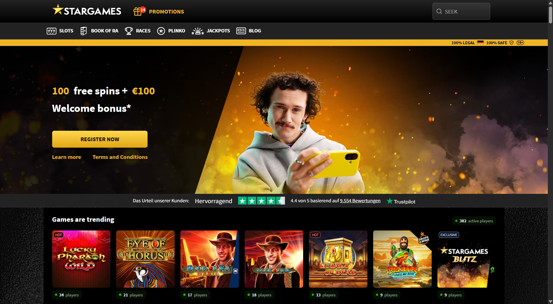 2. StarGames – Schneller OVO Casino-Zugang